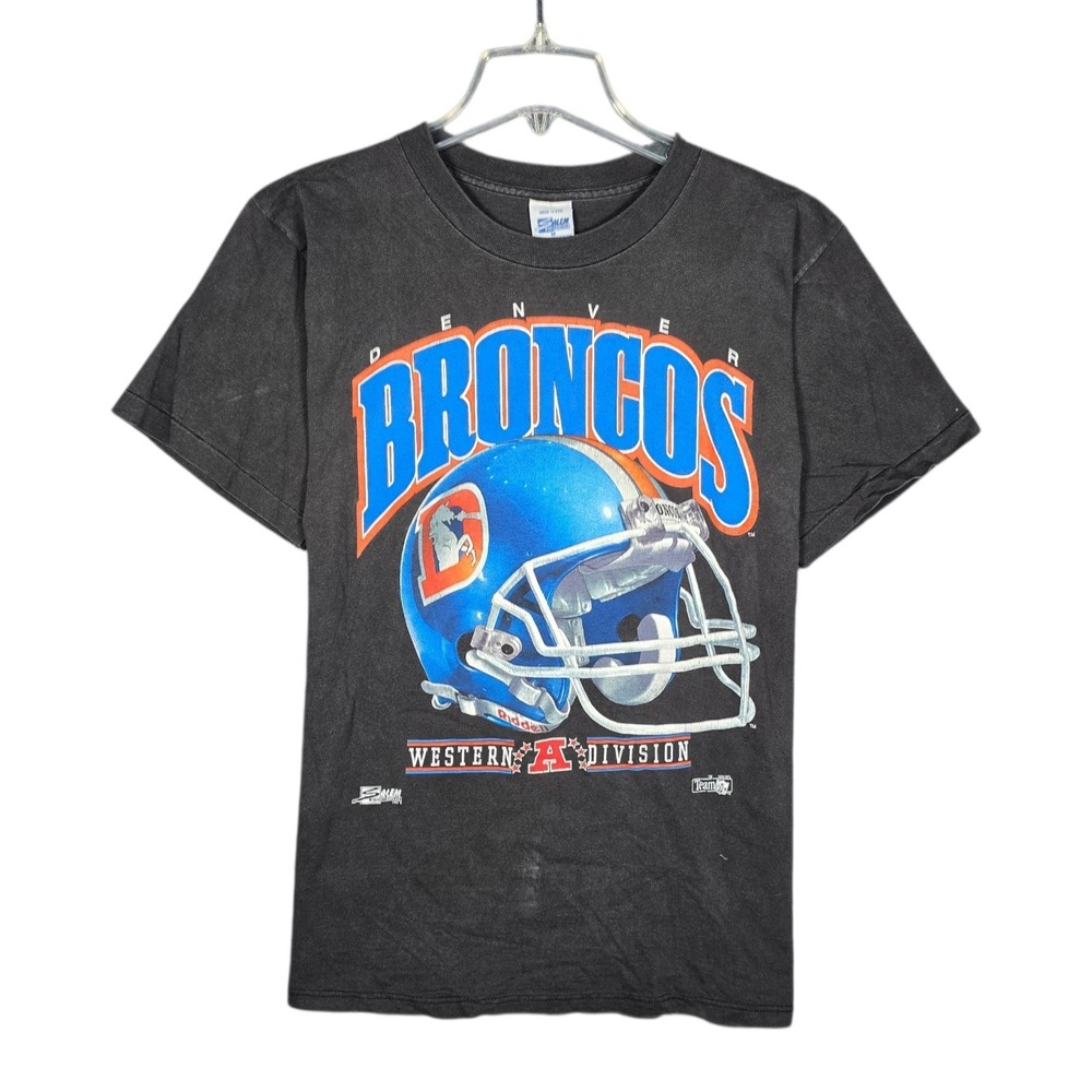 Vintage Denver Broncos Graphic Tee - Black